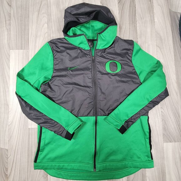 Nike Other - Nike Sweatshirt Oregon DUCKS Unisex L (Large) Green/Blue Dri-Fit Full Zip